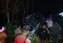 Laka Lantas Banggai,Pasutri Luka Berat Dilarikan ke RS Luwuk