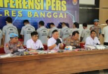 Polres Banggai Tangkap 26 Tersangka Kasus Narkoba