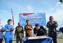 Wali Kota Palu Resmikan Rumah Rumpon di Talise, Sinergi TNI AL-CPM,