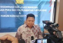 Komnas HAM Sulteng Dorong Sinergi Polisi dan Wartawan Kepala Komnas HAM Sulteng, Livand Breemer. (FOTO: Nasrullah)