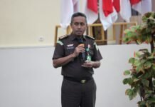 Kejati Tetapkan Tiga Tersangka Dugaan Korupsi Proyek Jalan di Parigi Moutong Penyuluhan hukum Kejati Sulteng dengan mahasiswa Fakultas Syariah UIN Datokarama Palu.(Foto: salam laabu)