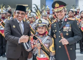 Gubernur Pimpin Upacara HUT Bhayangkara ke-80 di Sulteng