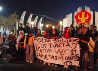 Mahasiswa Untad Desak Polda Sulteng Usut Dugaan Korupsi WC 11 Fakultas