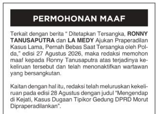 PERMOHONAN MAAF